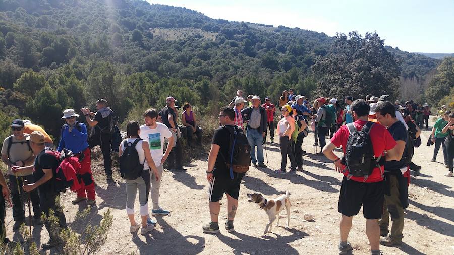 Un grupo de jóvenes de Beas de Granada encabeza una marcha para que no se olvide la senda que ha unido históricamente este municipio con la capital