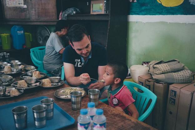 Un misionero en Filipinas.