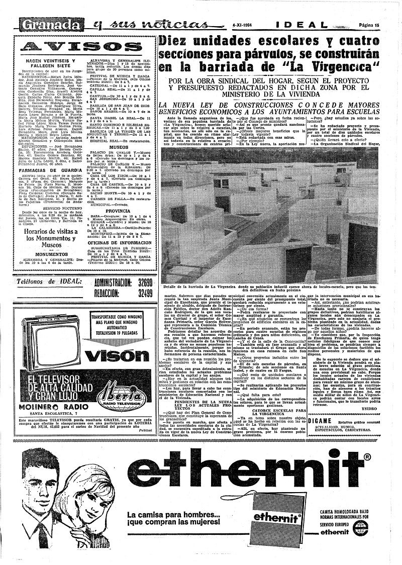 En la red de Mujeres del Zaidín saben bien lo que han luchado para ser indpendientes. «ací para obedecer», cuenta una de ellas, hasta que se rebeló. Las páginas de IDEAL de la década de los años sesenta reflejan en sus publicidades el ambiente de la época y la imagen de la mujer de entonces.