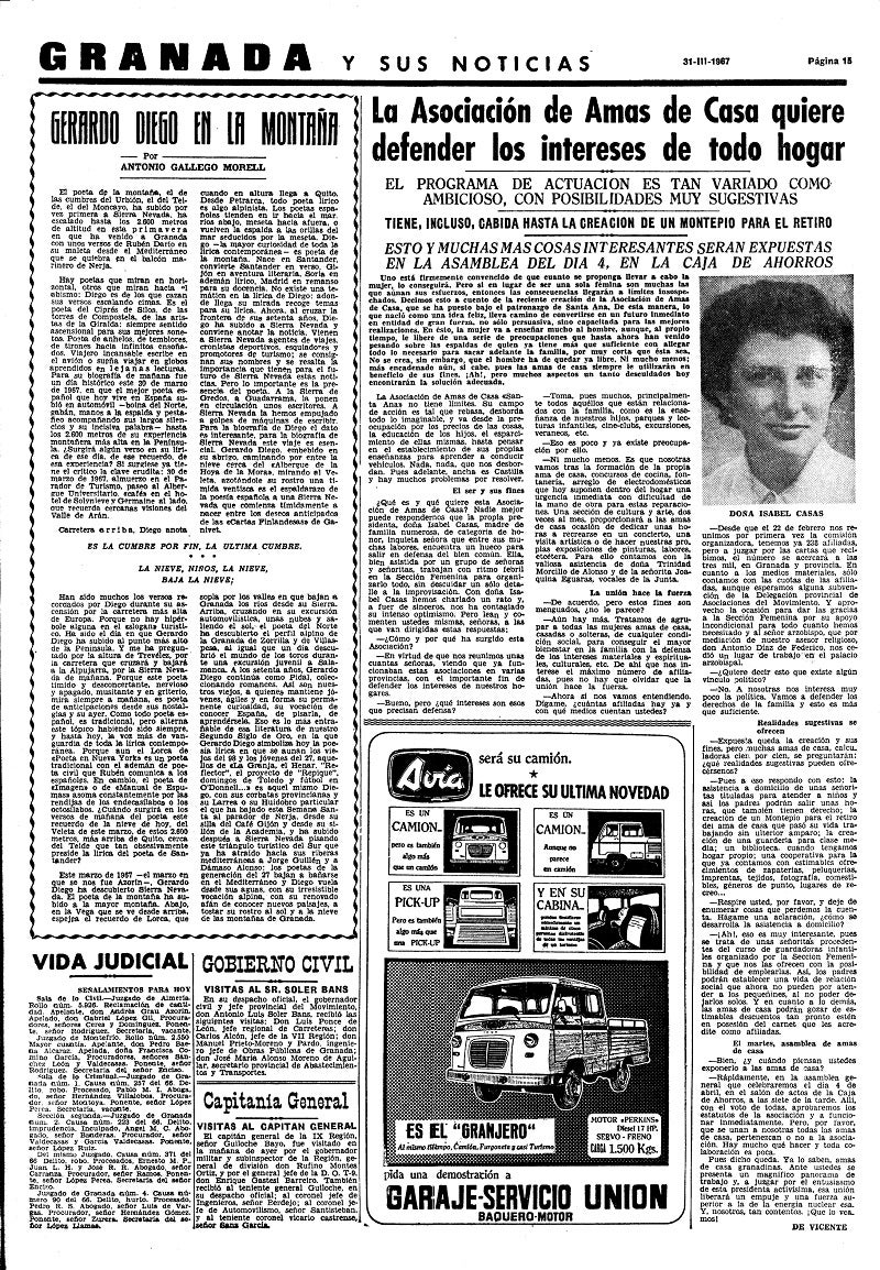 En la red de Mujeres del Zaidín saben bien lo que han luchado para ser indpendientes. «ací para obedecer», cuenta una de ellas, hasta que se rebeló. Las páginas de IDEAL de la década de los años sesenta reflejan en sus publicidades el ambiente de la época y la imagen de la mujer de entonces.