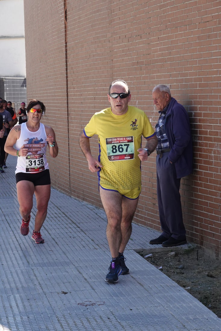 El reguero de atletas es amplio. Las piernas pesan en algunos momentos pero el objetivo de llegar a meta se mantiene. Si has participado en la carrera de fondo de Loja, prueba suerte a ver si te hemos retratado a lo largo del recorrido.