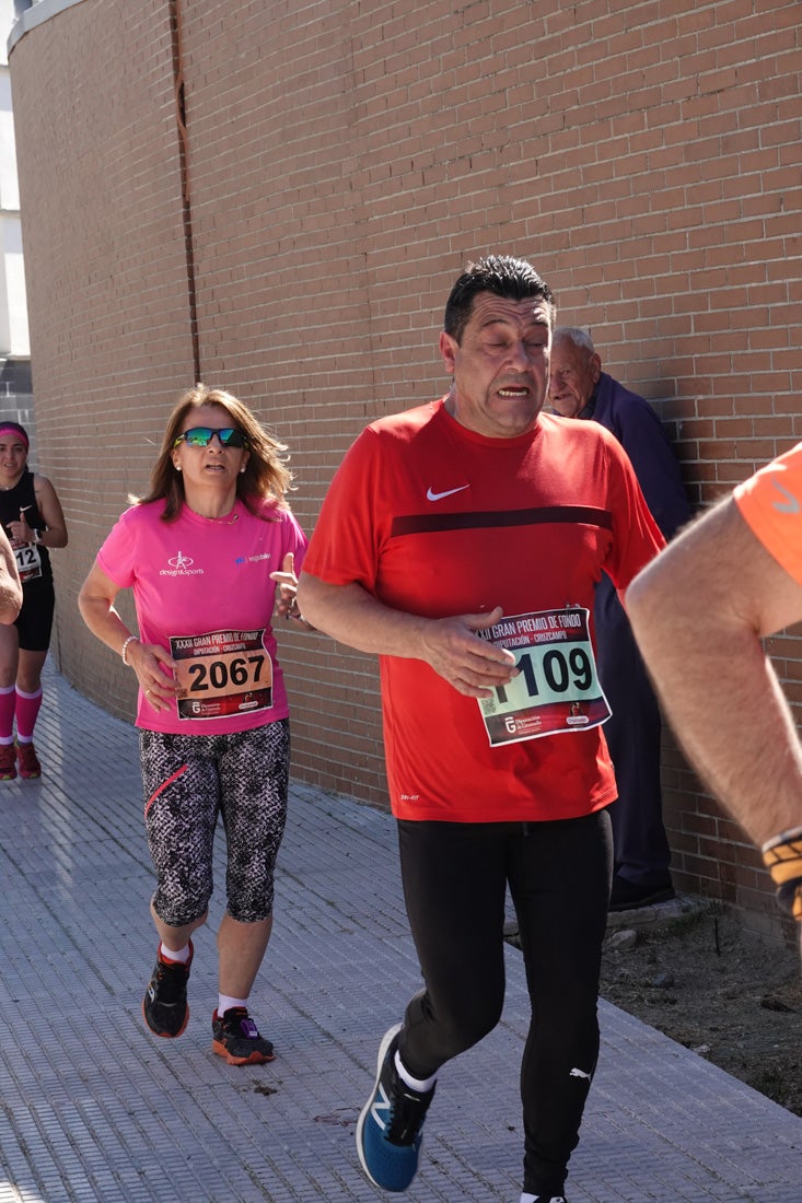 El reguero de atletas es amplio. Las piernas pesan en algunos momentos pero el objetivo de llegar a meta se mantiene. Si has participado en la carrera de fondo de Loja, prueba suerte a ver si te hemos retratado a lo largo del recorrido.