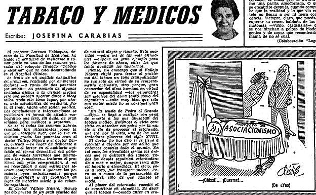 El tabaco tenía siempre su espacio propio en los periódicos de una u otroa forma.