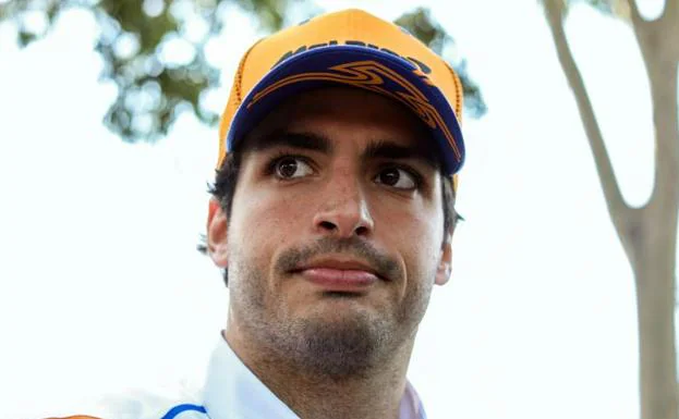 Carlos Sainz Jr., momentos previos a disputarse el GP de Australia.
