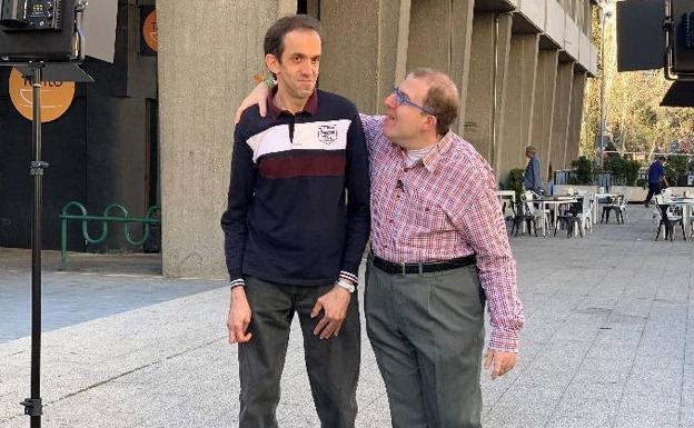 José de Luna y Alberto Nieto, dos de los actores de la película 'Campeones'.