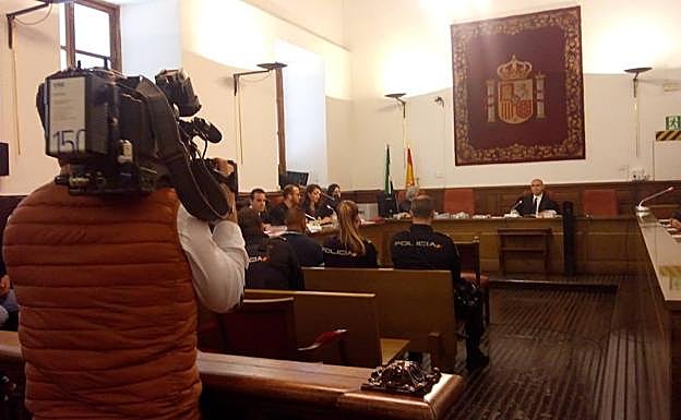 El acusado declarando en la Audiencia