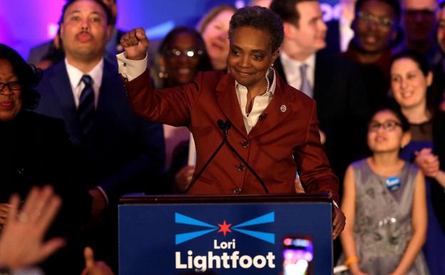 La nueva alcaldesa de Chicago, Lori Lightfoot.