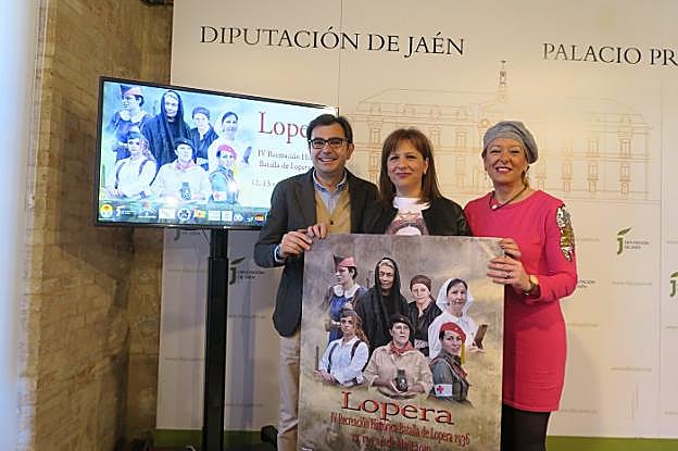 Juan Ángel Pérez e Isabel Uceda presentaron la Recreación Histórica de la Batalla de Lopera.