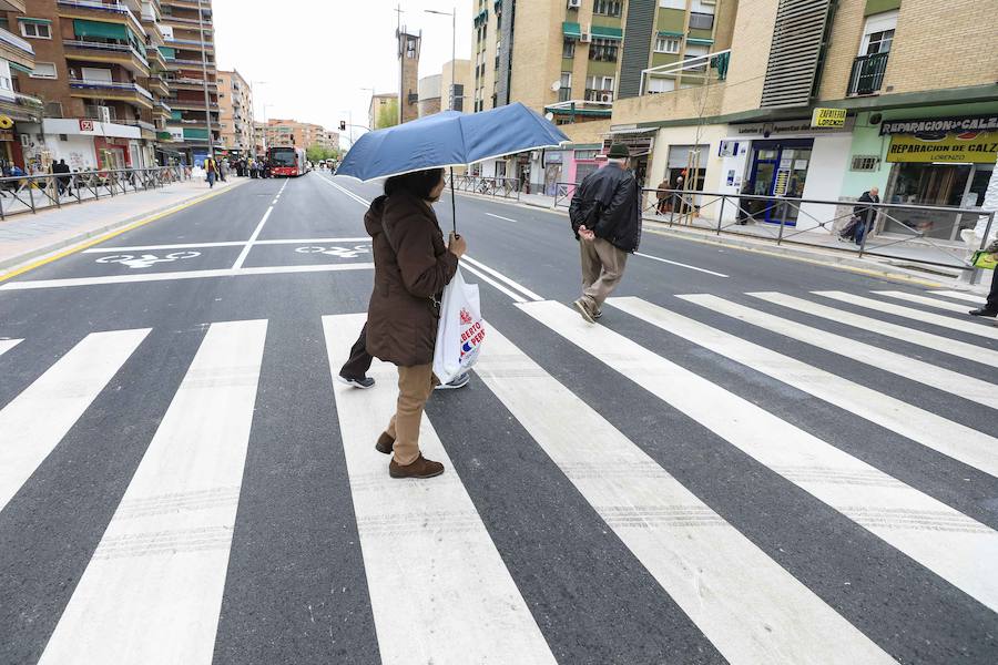 El tramo desde el puente de Zarabanda hasta la rotanda de la Circulación de la Encina luce tal y como prometió el Consistorio hace seis meses