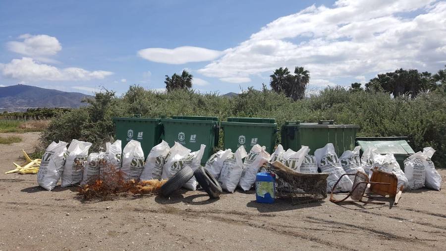 Se retiraron 24 sacos llenos de desperdicios