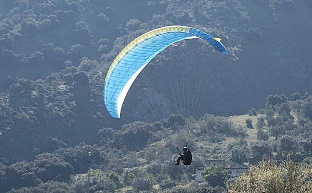 Los mejores parapentistas nacionales surcan el cielo de Granada