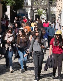 Imagen secundaria 2 - Ambiente ayer en las calles de Granada.