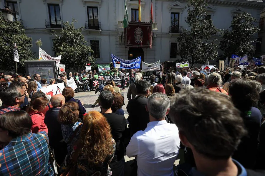 Cientos de personas salen en Granada contra las torres de alta tensión en la Alpujarra y Valle de Lecrín