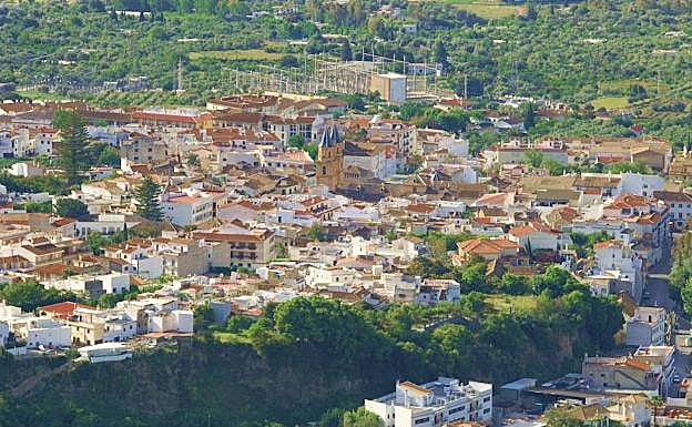 Vista general de Órgiva en 2013. 