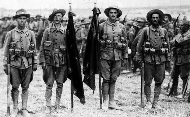 La Legión, en Melilla durante 1921. 