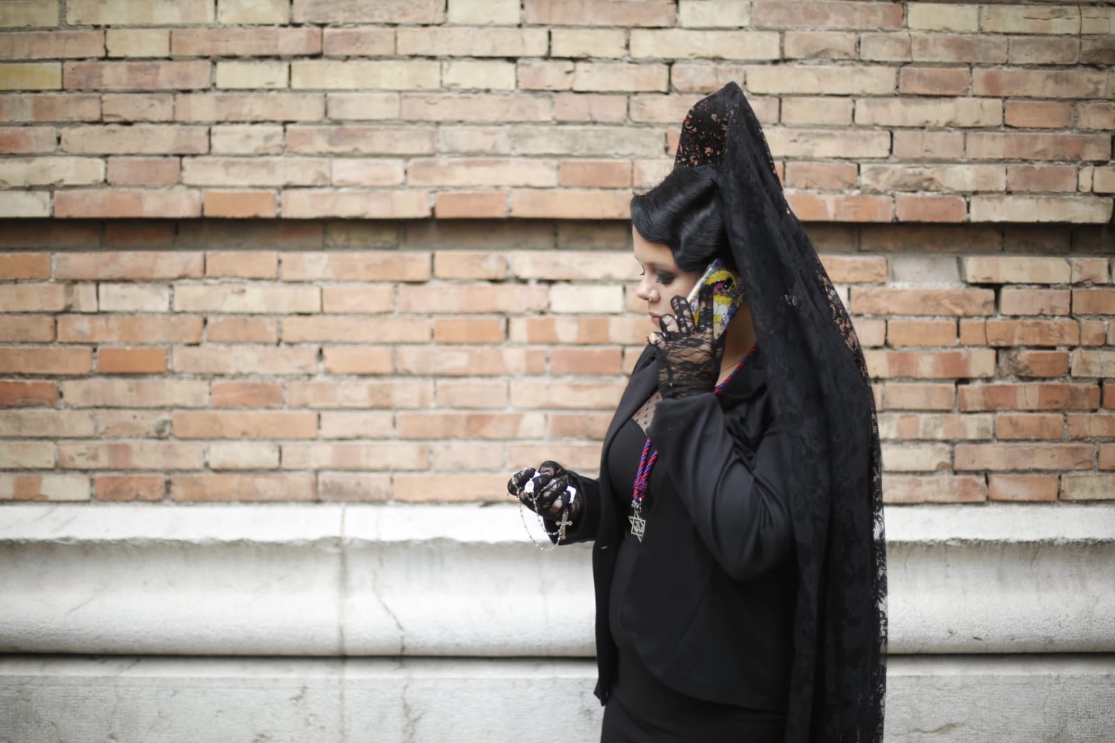 La Hermandad de Los Gitanos sale del Sagrado Corazón pero se tiene que quedr en la Catedral por la lluvia