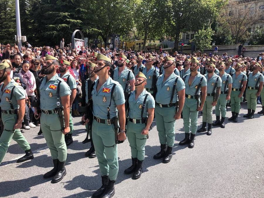 Los legionarios estarán esta tarde tras la cruz de guía de la cofradía de los Ferroviarios