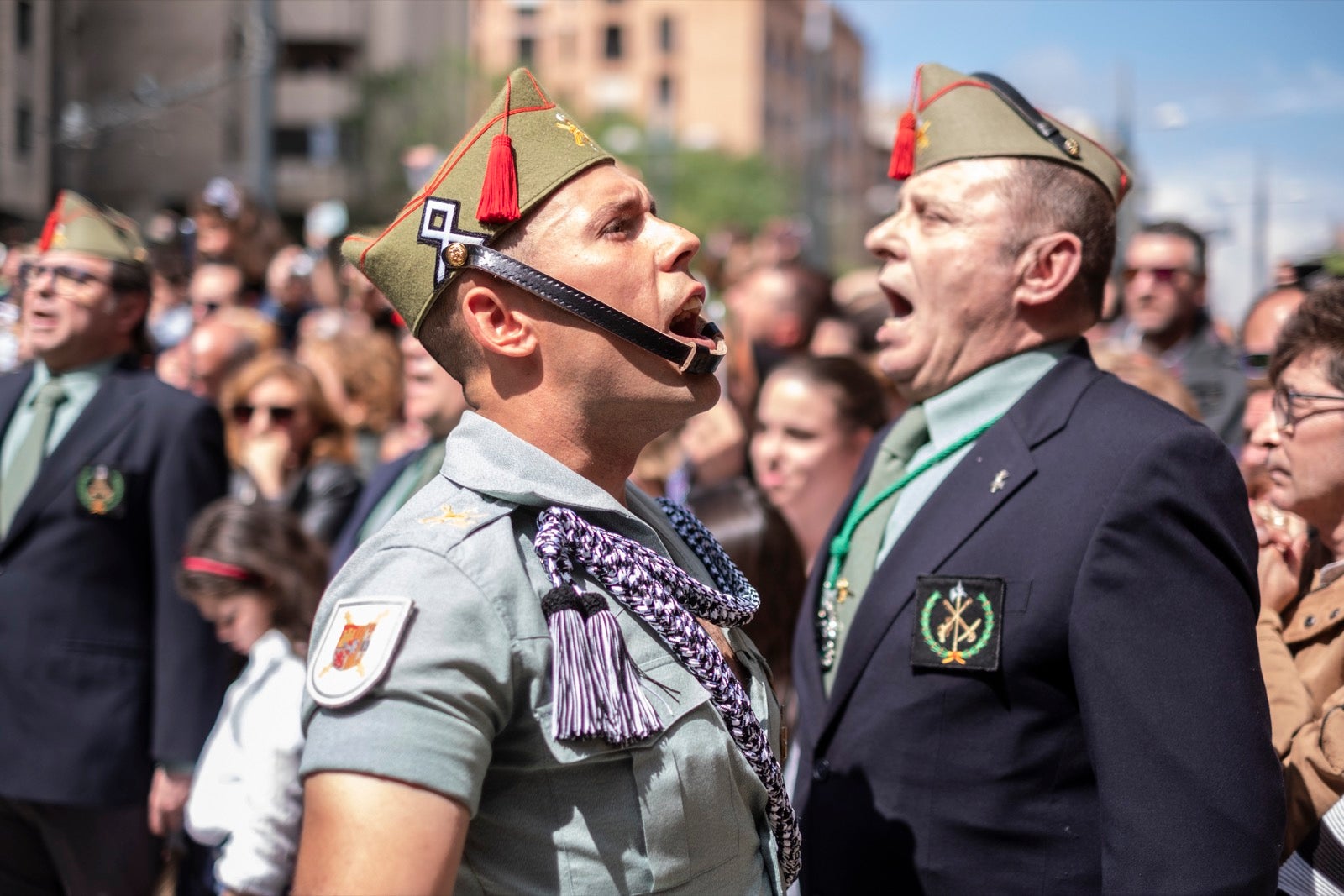 Los legionarios estarán esta tarde tras la cruz de guía de la cofradía de los Ferroviarios