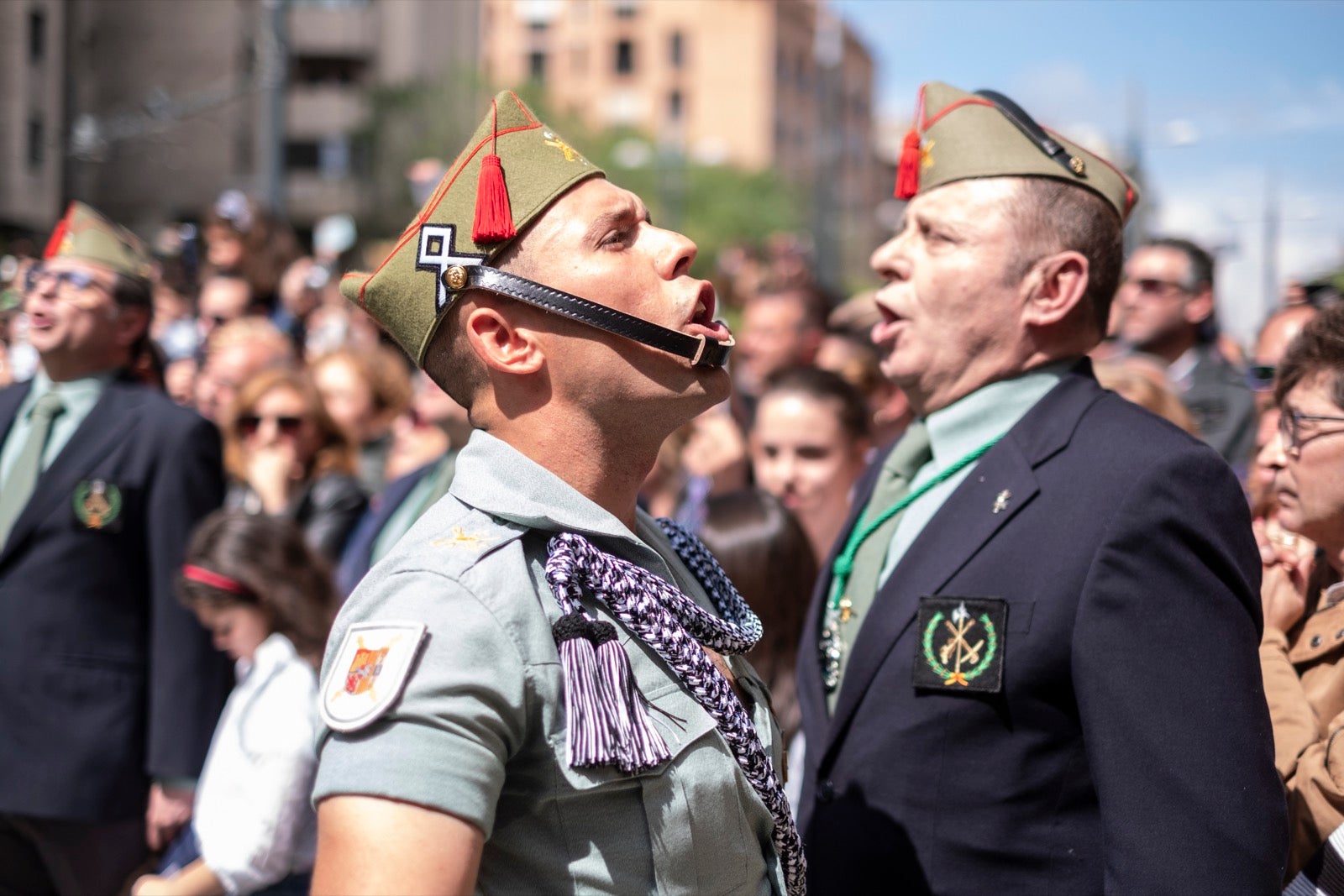Los legionarios estarán esta tarde tras la cruz de guía de la cofradía de los Ferroviarios