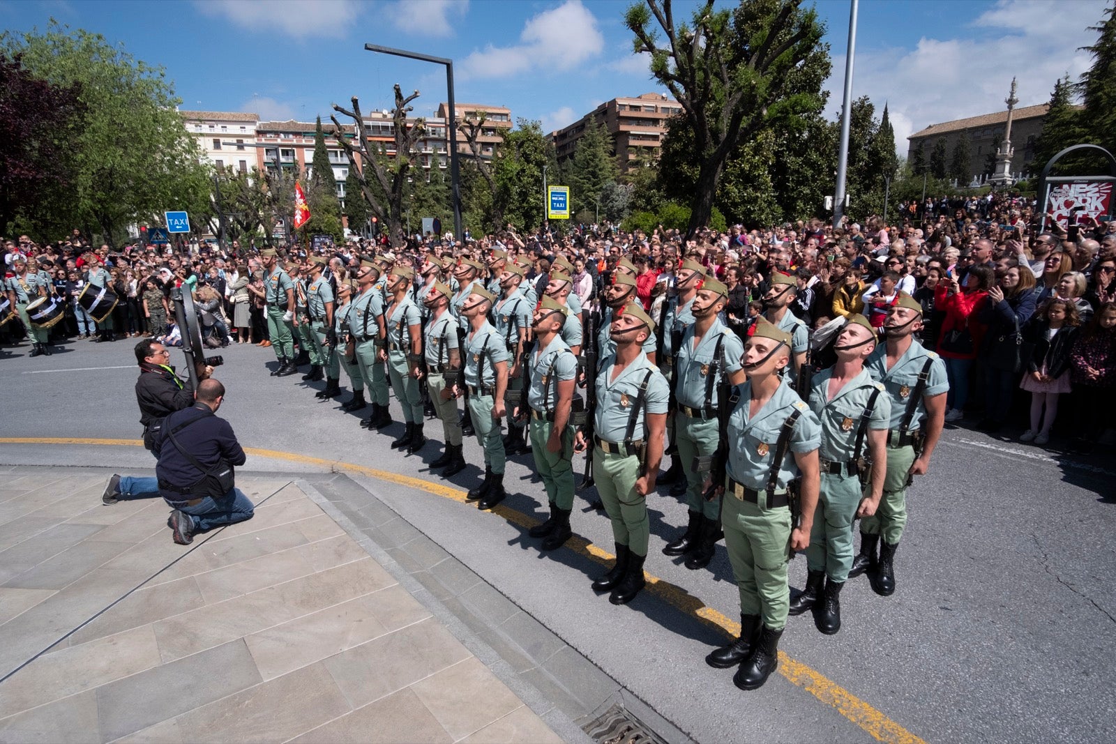 Los legionarios estarán esta tarde tras la cruz de guía de la cofradía de los Ferroviarios