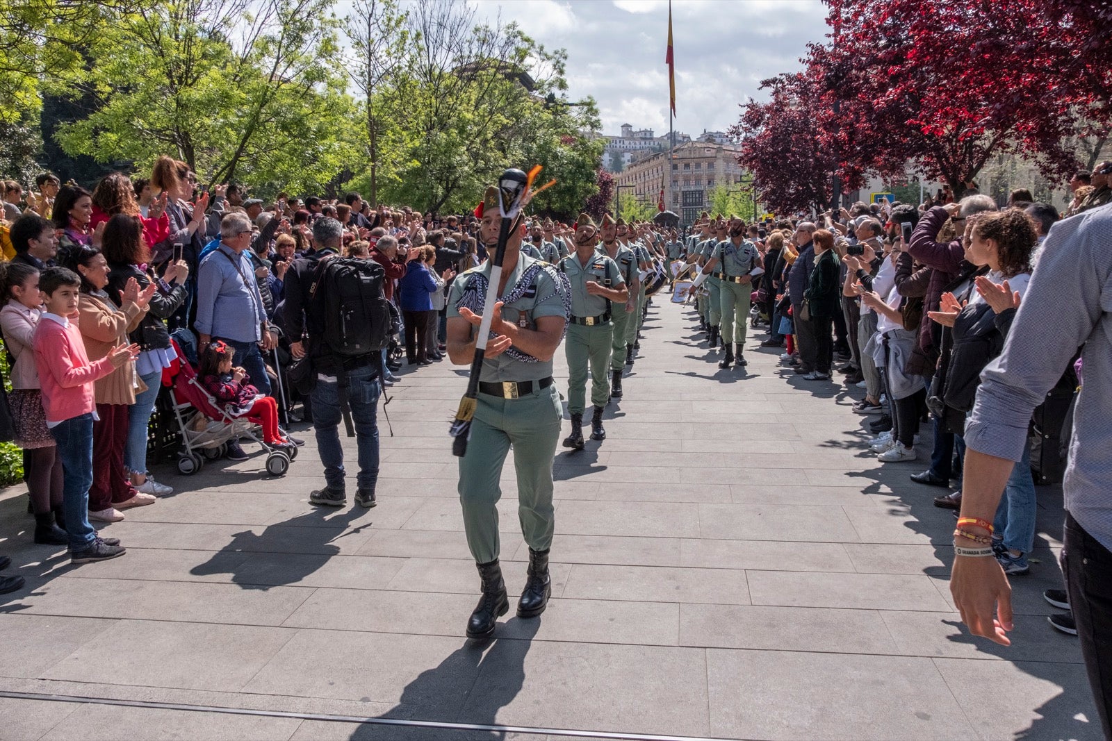 Los legionarios estarán esta tarde tras la cruz de guía de la cofradía de los Ferroviarios