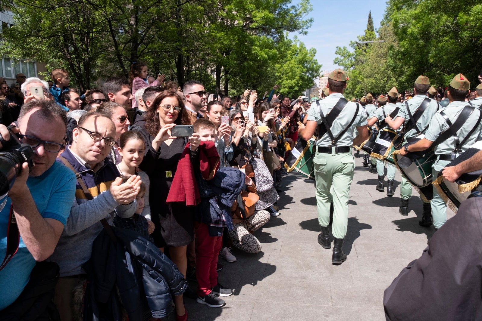 Los legionarios estarán esta tarde tras la cruz de guía de la cofradía de los Ferroviarios