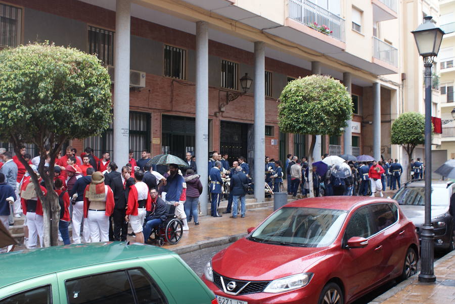 La Hermandad no pudo hacer Estación de Penitencia por las calles de Almería porque la incesante lluvia no permitió abandonar el templo