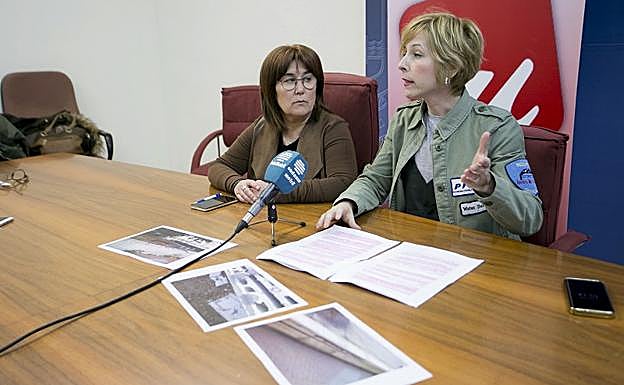 Inmaculada Omiste en rueda de prensa. 