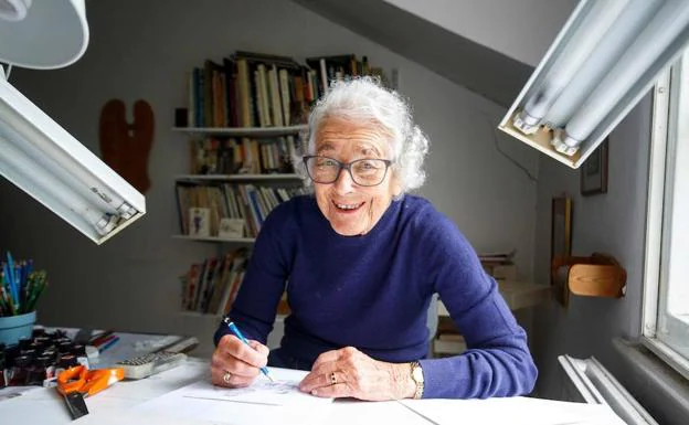 La escritora e ilustradora Judith Kerr.