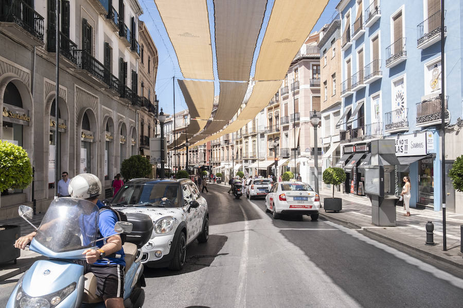 El centro de la ciudad también se prepara para la festividad con el tradicional entoldado