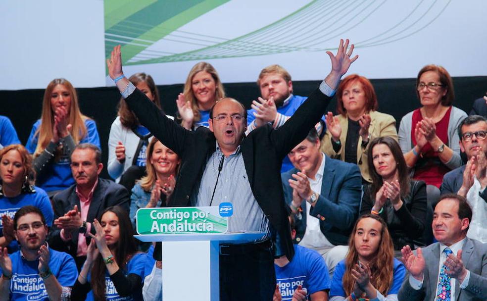 Sebastián Pérez, en el transcurso de un reciente mitin del Partido Popular.