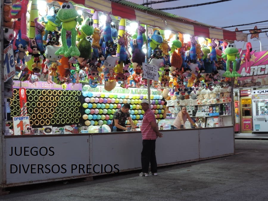 Esto es lo que cuesta subirte a los columpios que hay en el Recinto Ferial de Almanjáyar este 2019