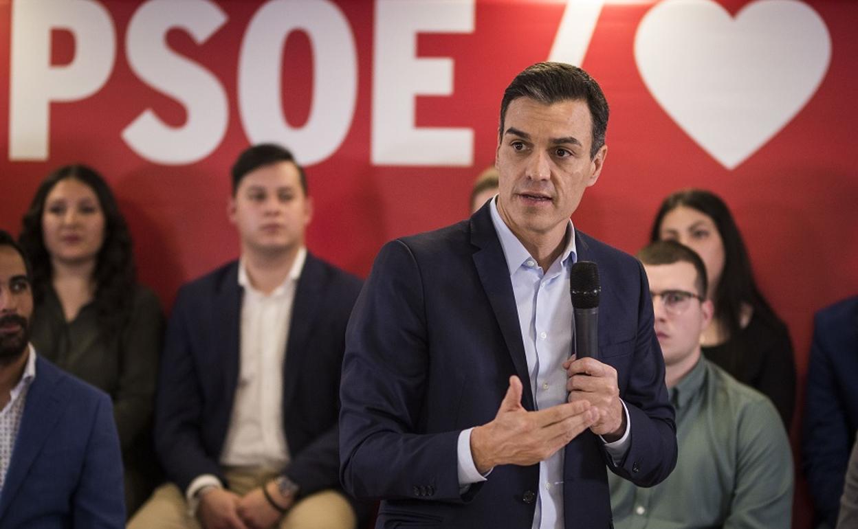 Pedro Sánchez, en su última visita a Granada en el mes de abril