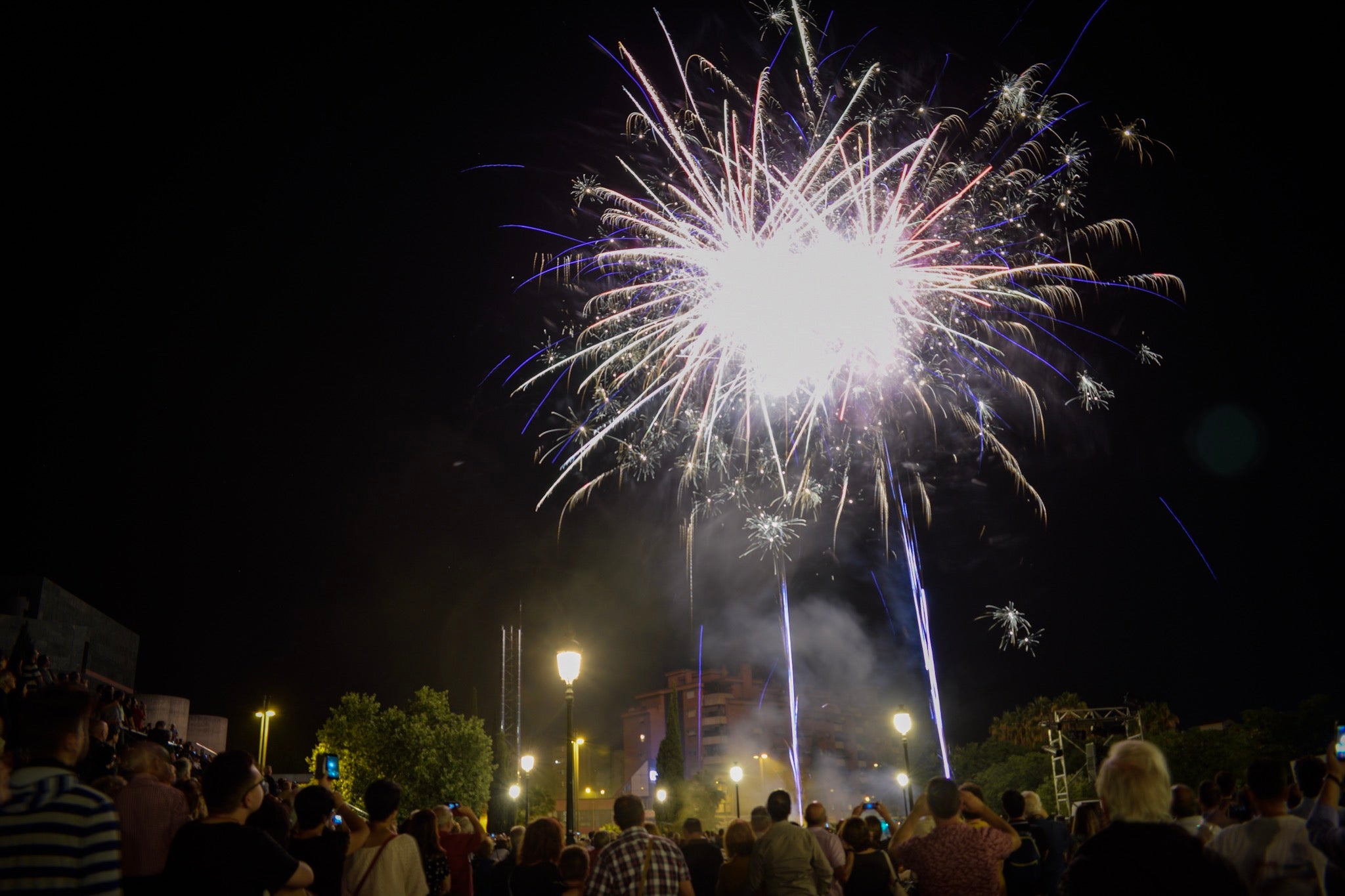 Un espectáculo de música y luces en el Palacio de Congresos pone fin a la semana de festejos en la capital nazarí