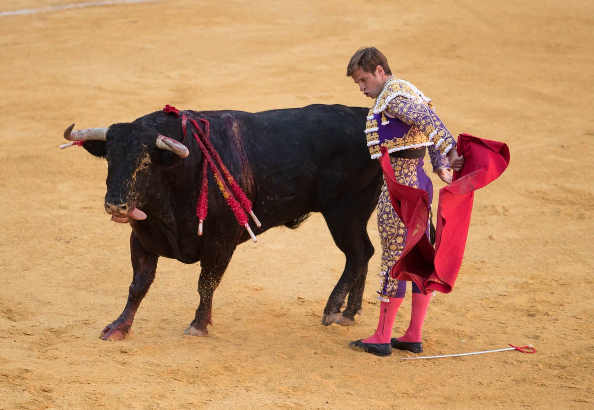 Portentosa actuación del granadino 'El Fandi0', a hombros con Julián López 'El Juli' en tarde de claroscuros de 'Morante de la Puebla'