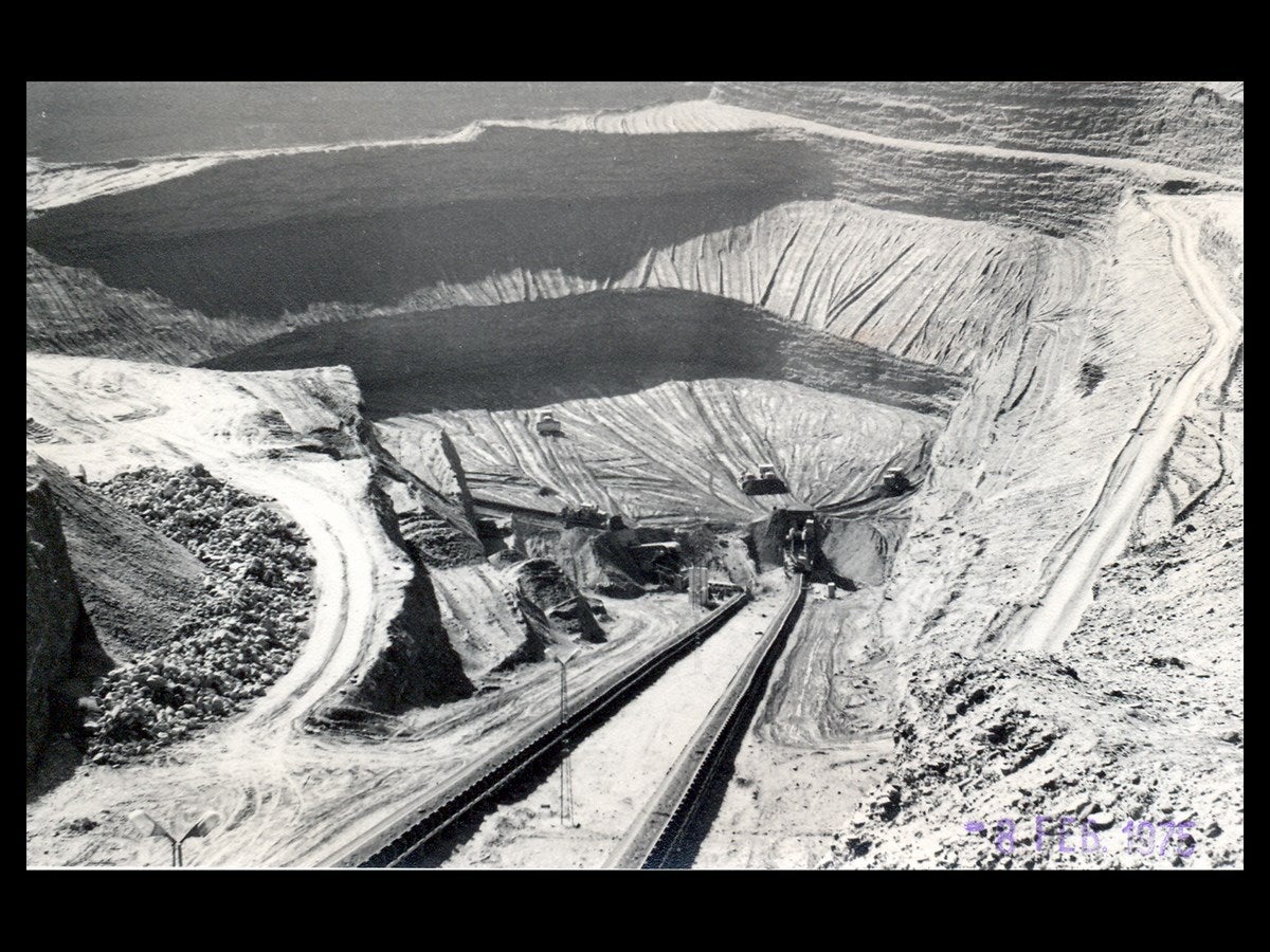 Fotografías históricas de las minas de Alquife