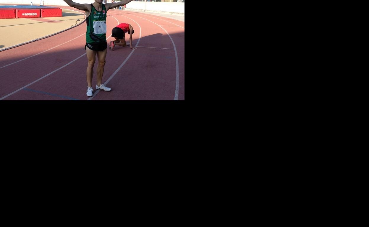 El atleta Ignacio Fontes en el pasado Meeting Paco Sánchez Vargas. 