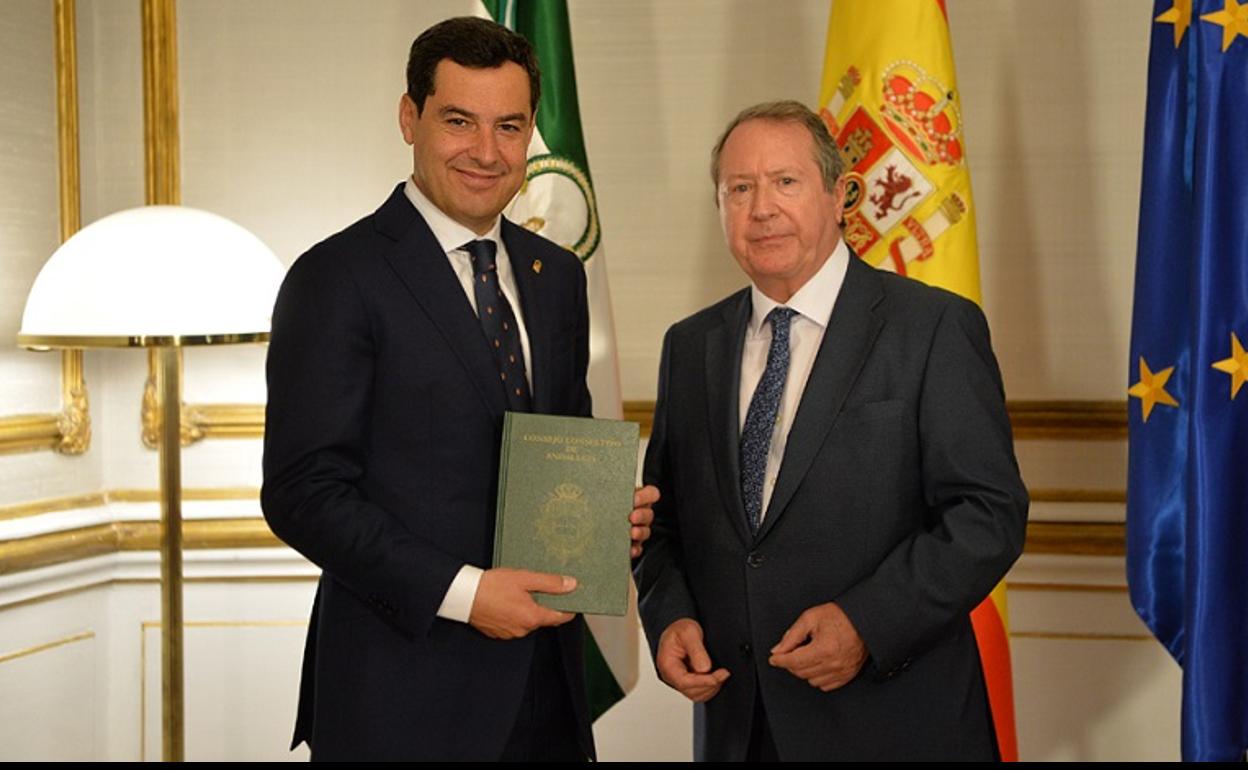 Moreno valora el trabajo del Consejo Consultivo, organismo que PP y Cs pactaron suprimir