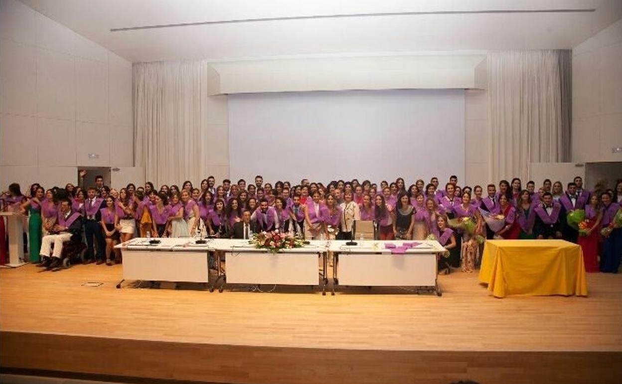 Acto de graduación de Trabajo Social.