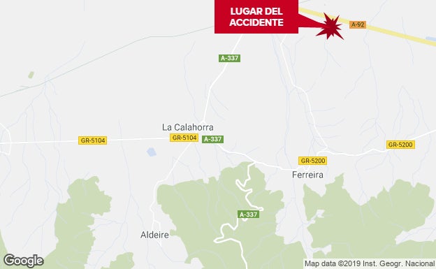 Atropello en la A-92 en Granada: herido un operario y trasladado al hospital