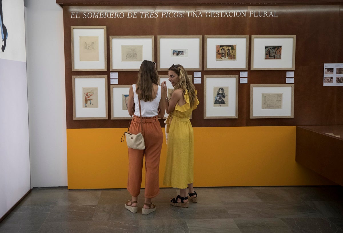 Así es la exposición de 'El sombrero de tres picos. 1919-2019. Un singular proceso creativo'.