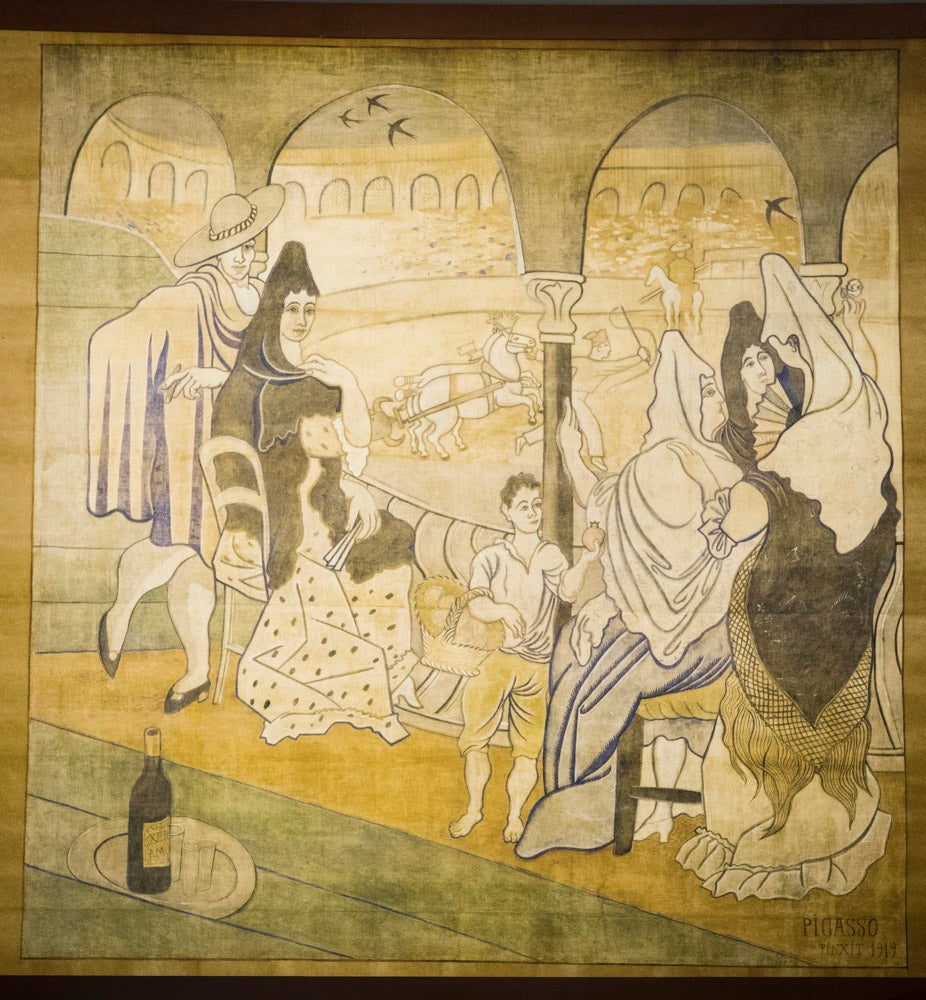 Así es la exposición de 'El sombrero de tres picos. 1919-2019. Un singular proceso creativo'.