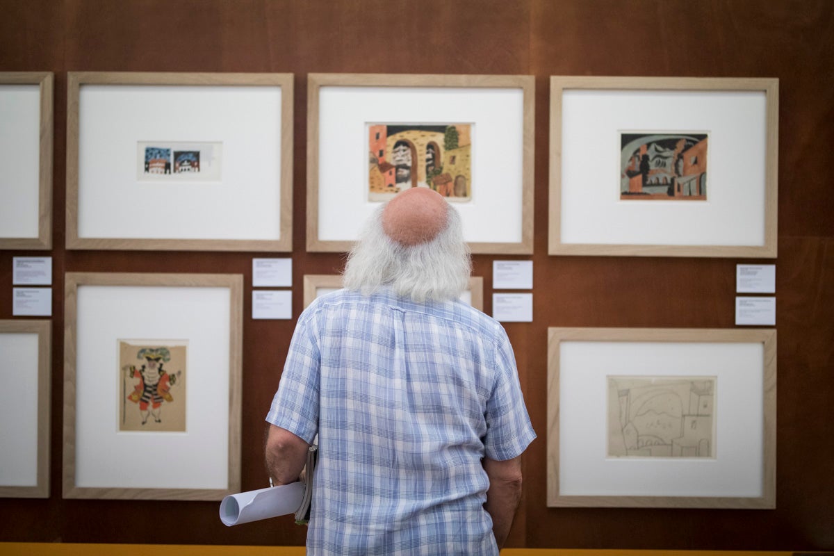 Así es la exposición de 'El sombrero de tres picos. 1919-2019. Un singular proceso creativo'.