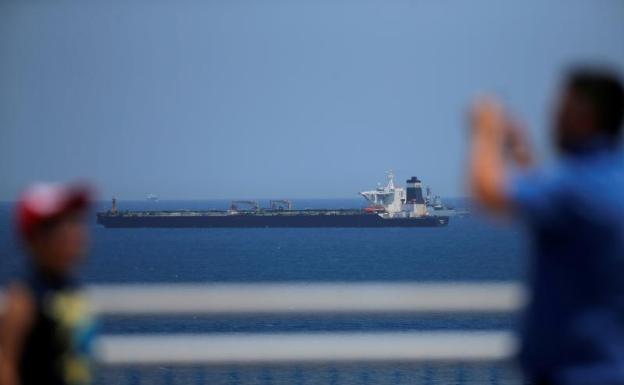 Imagen del petrolero iraní capturado