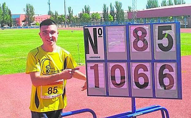 Nacho López, durante su participación en el Campeonato de España disputado en Fuenlabrada.