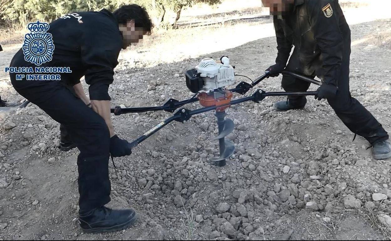 Lugar donde fueron hallados los restos del joven. 