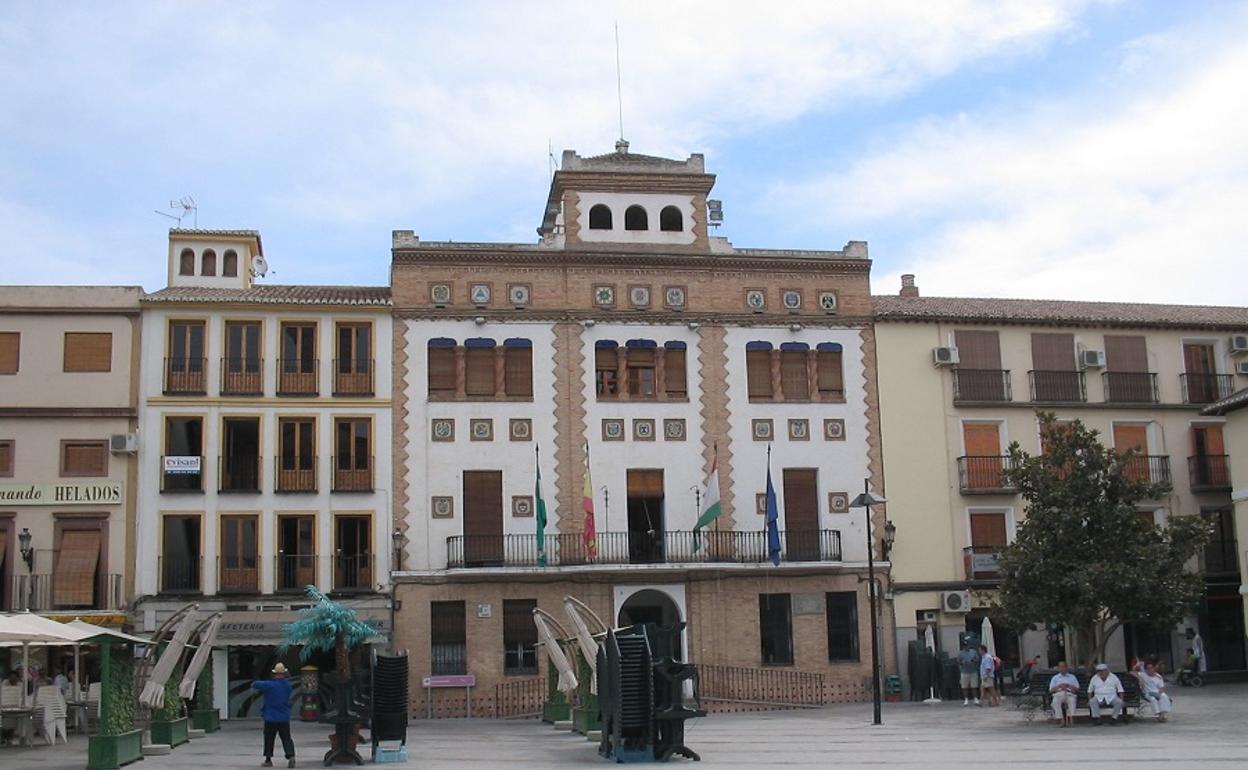 Exterior del edificio del Ayuntamiento de Santa Fé