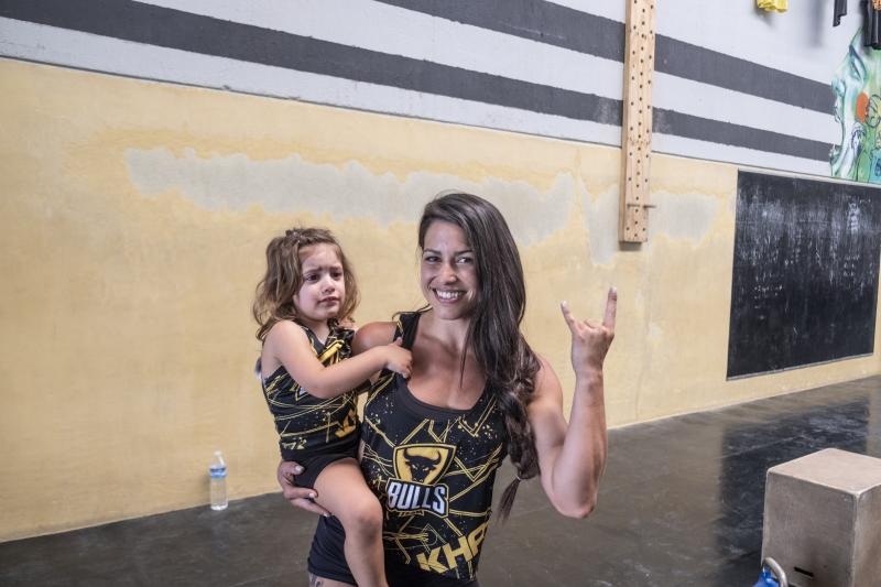 Fotos: Cristina Zegri y su hija: un entrenamiento de crossfit peculiar