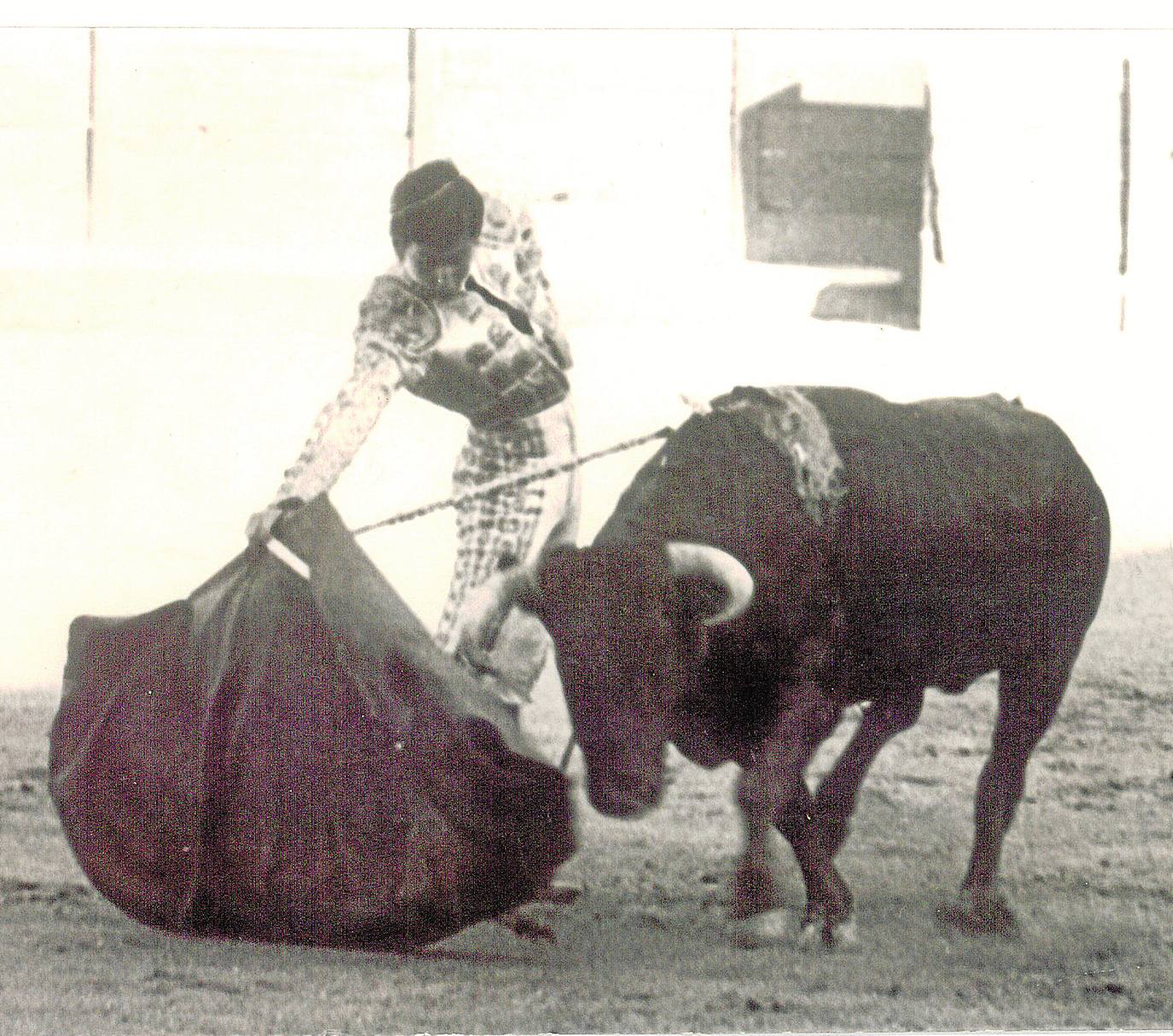 Cagancho con un novillo en Granada. 