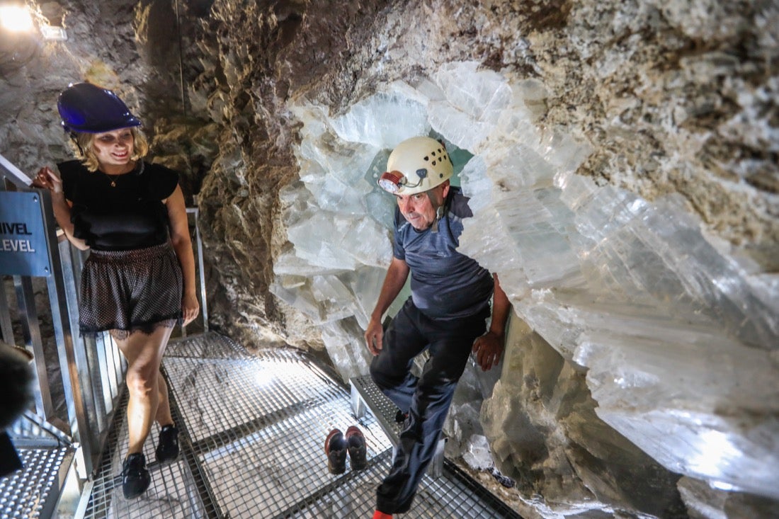 Así es el interior de la Geoda de Pulpí